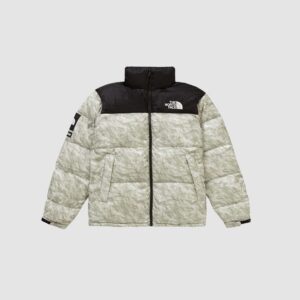 Supreme The North Face Paper Print Nuptse Jacket Paper Print